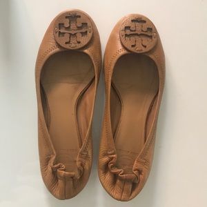 Leather Tory Burch Flats